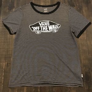 Vans “Off the Wall” striped T-shirt